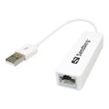 Sandberg USB 2.0 Hálózati Konverterhez - 100 Mbps - Fehér