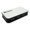 Sandberg 4 Portos USB 3.0 Hub - Fekete / Fehér